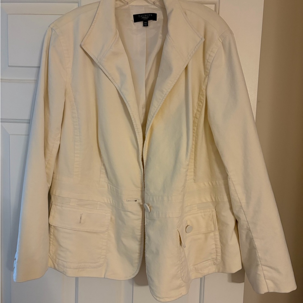 Talbots Women's Ivory Blazer